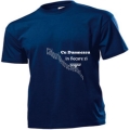 Tricou bleumarin barbati, logo Cu Dumnezeu in fiecare zi
